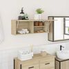 vidaXL Bathroom Wall Cabinet Sonoma Oak 80x25x30 cm Engineered Wood