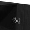 vidaXL Wall-mounted Cabinet Black Oak 60 x 31 x 70 cm Engineered Wood