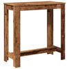 vidaXL Bar Table Old Wood 102x50x103.5 cm Engineered Wood