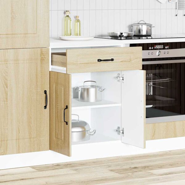 vidaXL Kitchen Base Cabinet Kalmar Sonoma Oak Engineered Wood