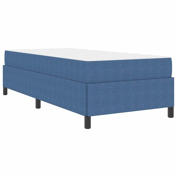 vidaXL Bed Frame with Mattress Blue 80 x 200 cm Fabric
