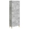vidaXL Cabinet Set 2 pcs Concrete Grey Engineered Wood