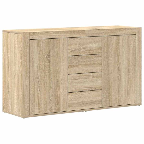 vidaXL Sideboard Sonoma Oak 120 x 36 x 69 cm Engineered Wood