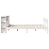 vidaXL Bookcase Bed without Mattress White 120x200 cm Solid Wood Pine