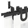 vidaXL Sliding Door Hardware Kit 400 cm Steel Black