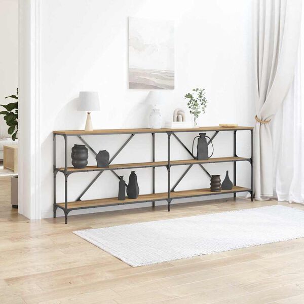 vidaXL Console Table Artisian Oak 200 x 30 x 75 cm Engineered Wood