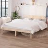 vidaXL Bed Frame without Mattress Solid Wood Pine King Size