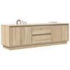 vidaXL TV Cabinet with LED Lights Sonoma Oak 160.5x41x50 cm