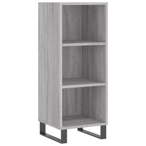 vidaXL Sideboard Grey Sonoma 34.5x32.5x90 cm Engineered Wood