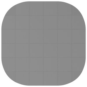 vidaXL Pool Ground Mat 36 pcs &Oslash; 350 cm Round EVA Foam Grey