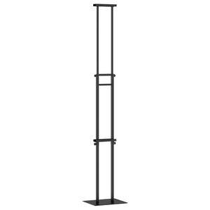 vidaXL Trade Show Displays Black 30 x 23.5 x 210 cm Steel