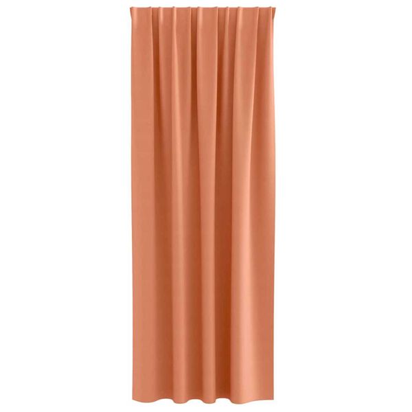 vidaXL Blackout Curtains with Rings 2 pcs Terracotta 260 x 140 cm