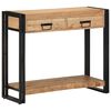 vidaXL Console Table Brown 90 x 33 x 75 cm Solid Acacia Wood