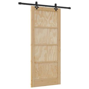 vidaXL Sliding Door ORKDAL Natural 86 x 198.5 cm Solid Pine Wood