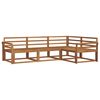 vidaXL Outdoor Sofa Set 4 pcs Natural Solid Acacia Wood