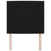 vidaXL LED Headboard with LED Strip Lights Black 100 cm Polyester