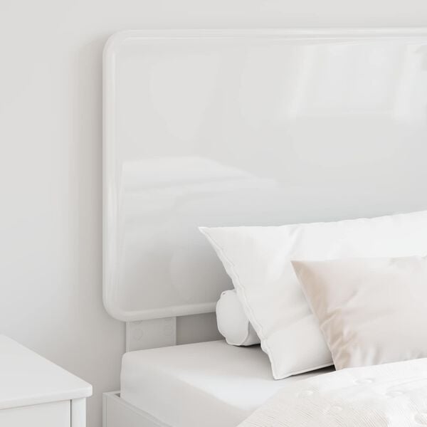 vidaXL Headboard Gloss White 75 cm Engineered wood