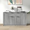 vidaXL Sideboards 2 pcs Grey Sonoma 60x30x70 cm Engineered Wood