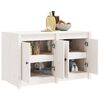vidaXL Outdoor Kitchen Cabinet White 106x55x64 cm Solid Wood Pine