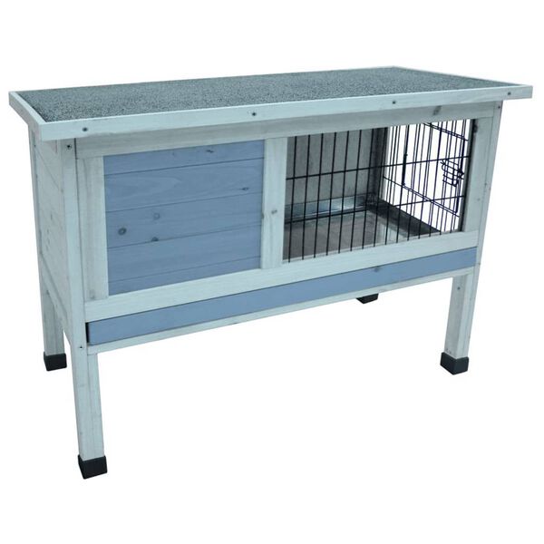 FLAMINGO Rabbit Hutch Bugs 90 Cottage 91x45x70 cm Grey