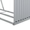 vidaXL Log Holder Silver 120x45x100 cm Galvanised Steel