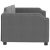 vidaXL Day Bed without Mattress Dark Grey 90x190 cm Single Fabric