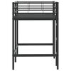 vidaXL Kids'Loft Bed Frame Black 74.5 x 190 cm Steel
