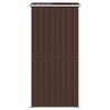 vidaXL Garden Shed Dark Brown 192x108x223 cm Galvanised Steel