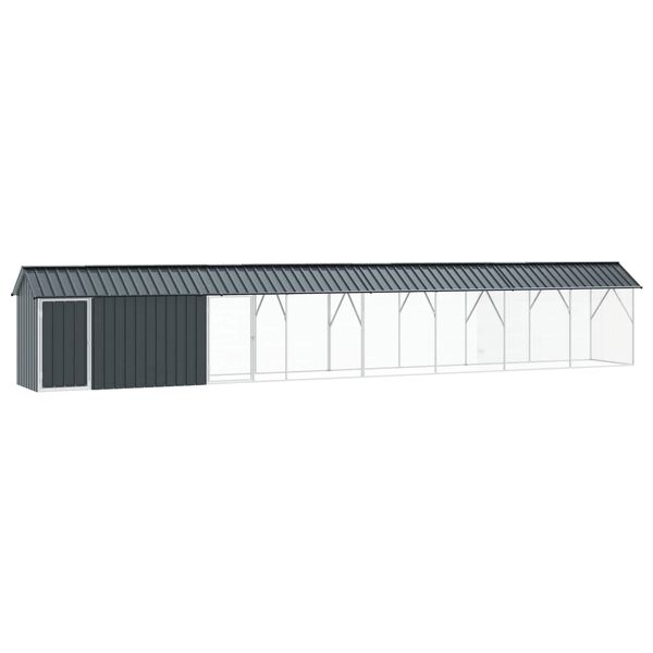 vidaXL Bird Cage Anthracite 844 x 103 x 142 cm Galvanised Steel