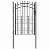 vidaXL Fence Gate with Spikes EMMEN 200 x 100 cm Powder-coated steel