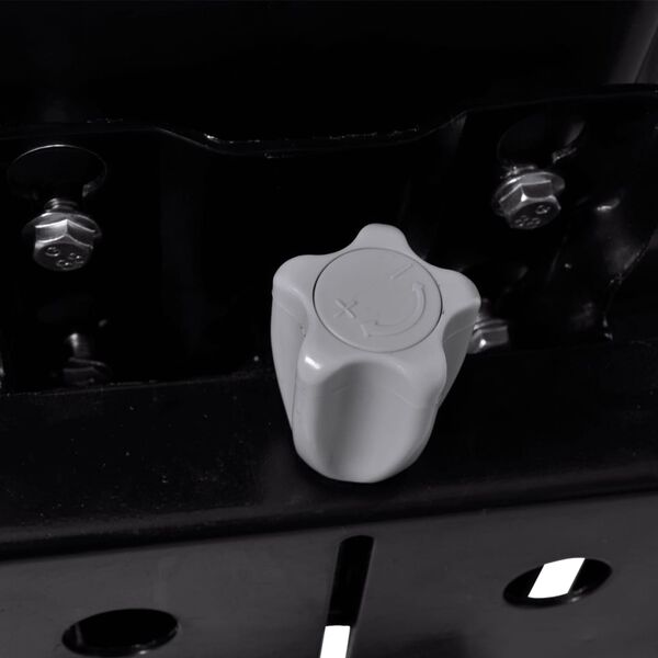 vidaXL Tractor Seat with Suspension Black