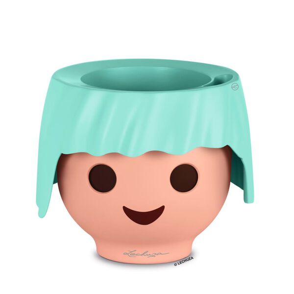 LECHUZA Table Planter OJO ALL-IN-ONE Aquamarine Green