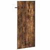 vidaXL Wall-Mounted Coat Rack with Shelf Smoked Oak 40 x 10 x 90 cm