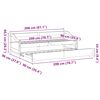 vidaXL Daybed with Trundle without Mattress IRUN 90x200 cm
