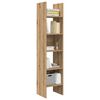 vidaXL Book Cabinet Artisan Oak 40 x 35 x 180 cm Engineered Wood