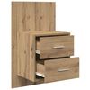 vidaXL Wall-mounted Bedside Cabinet with Drawer 2 pcs Artisan Oak