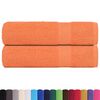 vidaXL Hand Towels 2 pcs Orange 50x100 cm 360 gsm 100% Cotton