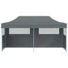vidaXL Folding Pop-up Partytent with Sidewalls 3x6 m Anthracite