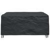 vidaXL Furniture Cover Plain Black 200 x 150 x 85 cm 600D