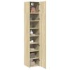vidaXL Slim Storage Cabinet Sonoma Oak 40x42.5x225 cm Engineered Wood