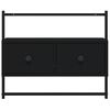 vidaXL TV Cabinet Wall-mounted Black 60.5x30x51 cm Engineered Wood