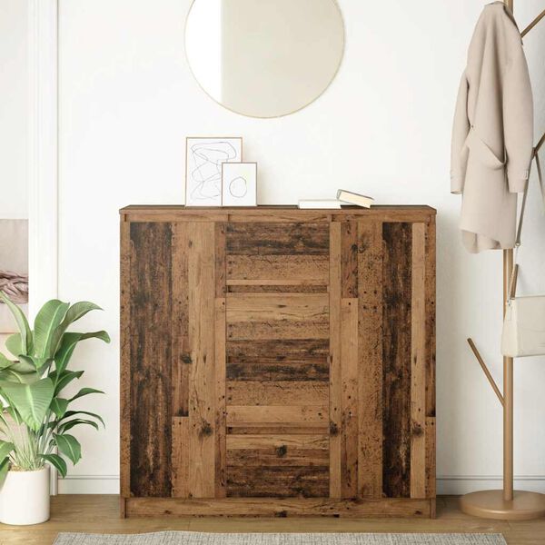 vidaXL Sideboard with Drawers Old Wood 100.5x35x98.5 cm Engineered Wood