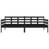 vidaXL Day Bed without Mattress Black Solid Wood Pine 90x200 cm