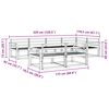 vidaXL Outdoor Sofa Set 7 pcs Natural Solid Acacia Wood
