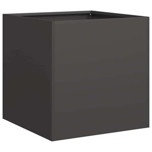 vidaXL Planter Black 40x40x40 cm Cold-rolled Steel