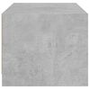 vidaXL Coffee Table with Glass Doors Concrete Grey 68x50x42 cm