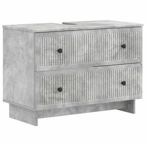 vidaXL Bathroom Sink Cabinet EDE Concrete Grey 82 x 41x 59 cm