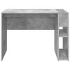 vidaXL Desk Concrete Grey 109 x 50 x 78 cm Engineered Wood