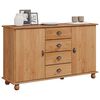 vidaXL Sideboard with Drawer ASKIM 133.5 x 40 x 79 cm Solid pine wood