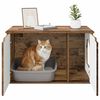 vidaXL Cat House Old Wood 85 x 55 x 50.5 cm Engineered Wood